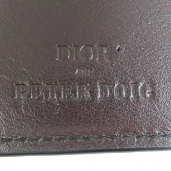 Auth Christian Dior x Peter Doig Card Case Holder Multicolor Leather - Picture 7 of 7
